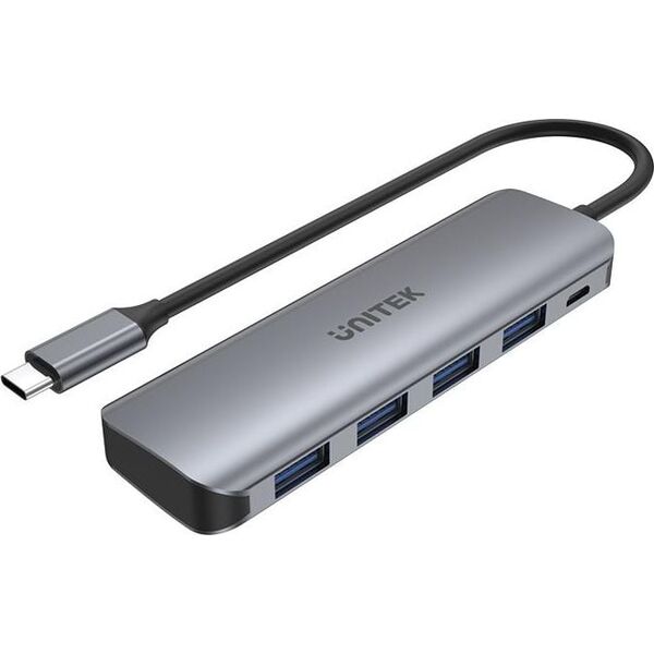 Unitek USB HUB 1x microUSB + 4x USB-A 3.1 Gen1 (H1107A) 6964665