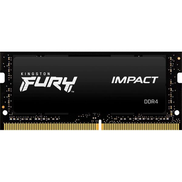 Laptop memory Kingston Fury Impact, SODIMM, DDR4, 8 GB, 2666 MHz, CL15 (KF426S15IB/8)