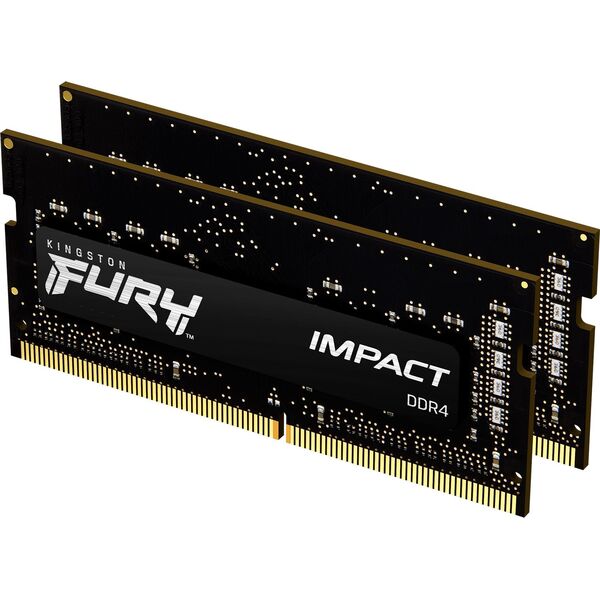 Laptop memory Kingston Fury Impact, SODIMM, DDR4, 16 GB, 3200 MHz, CL20 (KF432S20IBK2/16)