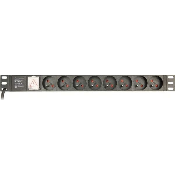 Πολύπριζο Gembird Rack 8x γαλλικό με βύσμα C14 3m (EG-PDU-014-FC14) 8958957