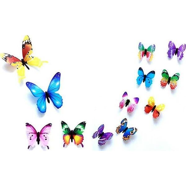 Aptel BUTTERFLIES GLOW IN THE DARK 12 κομμάτια αυτοκόλλητα AG683D 9904271