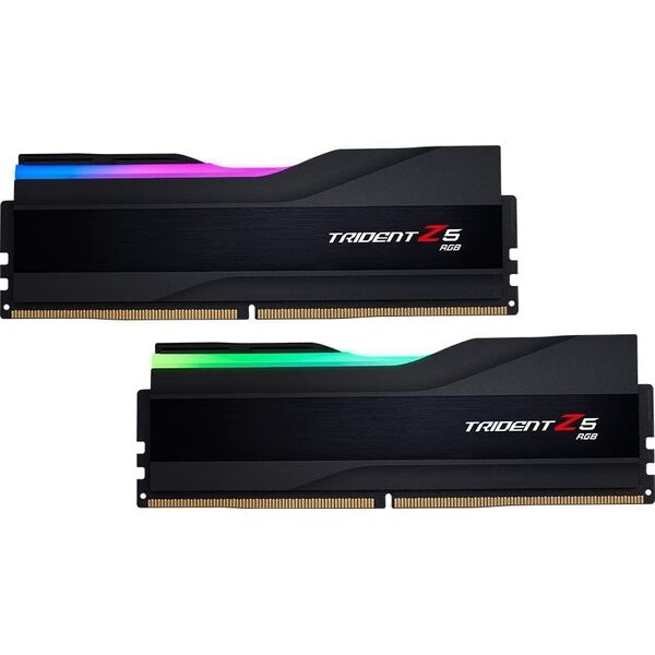 Memory G.Skill Trident Z5 RGB, DDR5, 64 GB, 6400MHz, CL32 (F5-6400J3239G32GX2-TZ5RK)