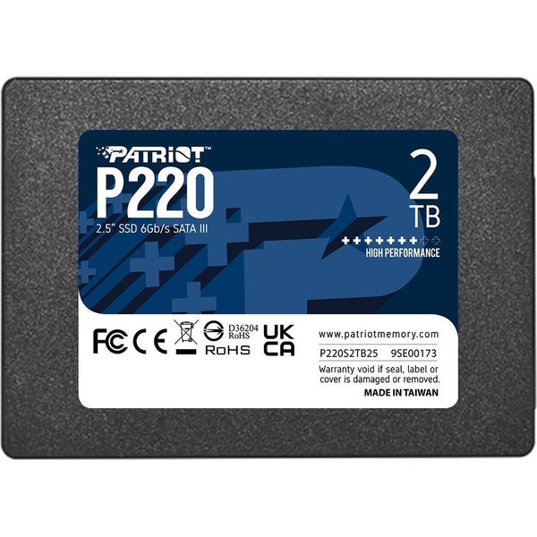 SSD Patriot P220 2TB 2.5" SATA III (P220S2TB25)