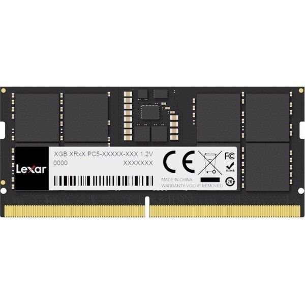 Μνήμη φορητού υπολογιστή Lexar SODIMM, DDR5, 16 GB, 5600 MHz, CL46 (LD5S16G56C46ST-BGS) 13135863