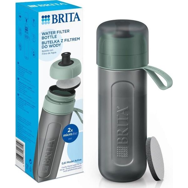 Brita Active Pastel πράσινο + 2 φίλτρα MicroDisc 600ml 13202925