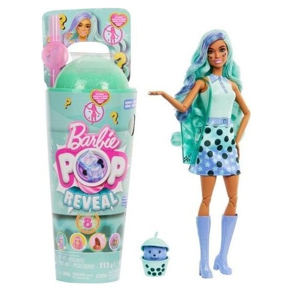 Barbie Doll Mattel Pop Reveal Doll Green Tea Bubble Tea Series (HTJ21) 13256462