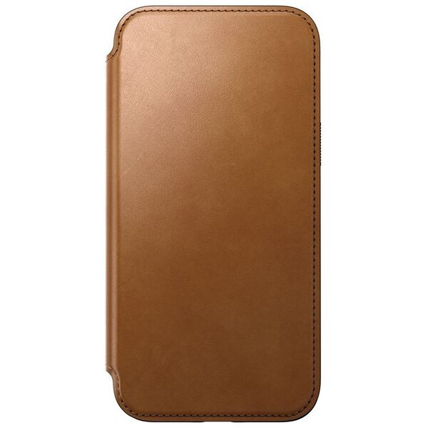 Nomad Modern Leather Folio case for iPhone 15 Pro Max 6,7&quot; english tan 8565000163442