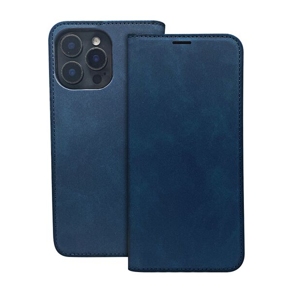 Smart Suede case for iPhone 16 Pro Max 6,9&quot; navy blue 5907457799493