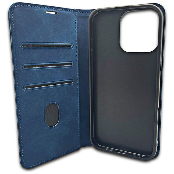 Smart Suede case for iPhone 16 Pro Max 6,9&quot; navy blue 5907457799493