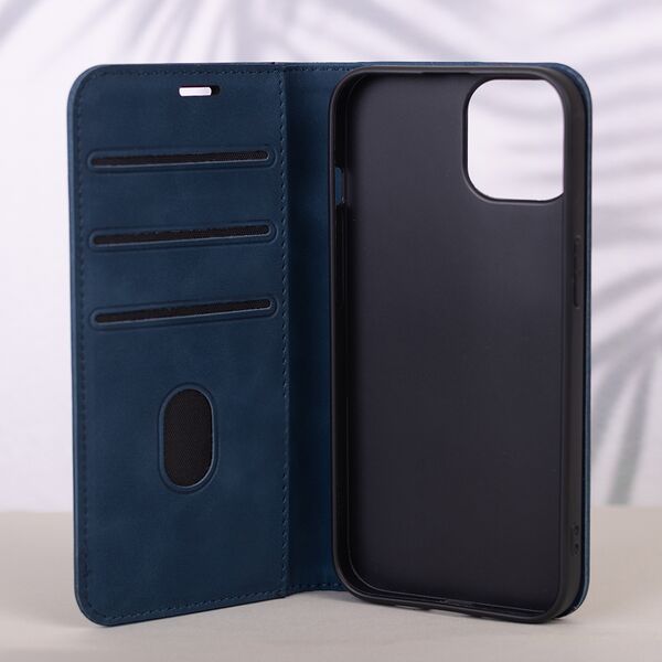 Smart Suede case for Samsung Galaxy A14 4G / A14 5G navy blue 5907457799288