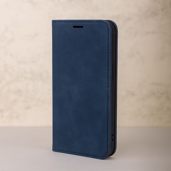 Smart Suede case for iPhone 16 6,1&quot; navy blue 5907457799462