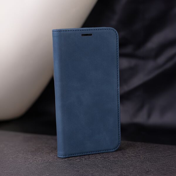 Smart Suede case for iPhone 16 Pro 6,3&quot; navy blue 5907457799479