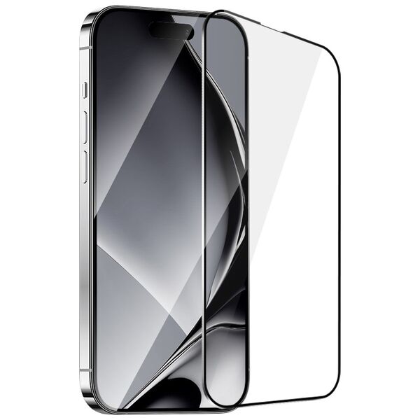 Tempered glass metal frame for iPhone 16 Pro Max 6,9&quot; black frame 5900495756589