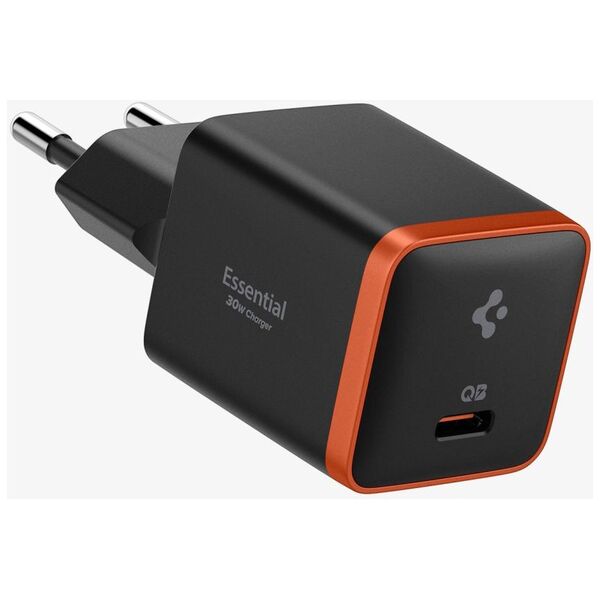 Spigen Plug Charger, 30W - Spigen Arcstation Essential (EE301EU) - Black 8809971233163 έως 12 άτοκες Δόσεις