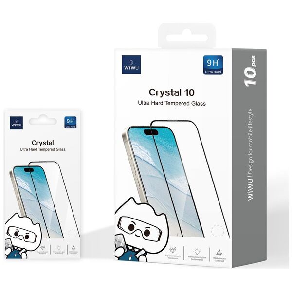 WIWU tempered glass for iPhone 16 Pro 6,3&quot; 10 pcs GT-008 6976975617144