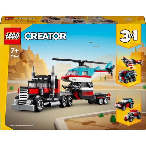 LEGO Truck Creator with platform and helicopter (31146)