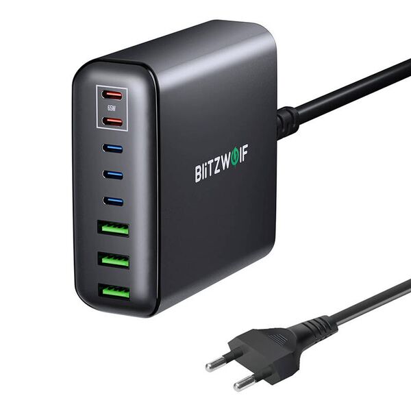 BlitzWolf Wall charger Blitzwolf BW-S26 250W (black) 068679  BW-S26 έως και 12 άτοκες δόσεις 5906168437526