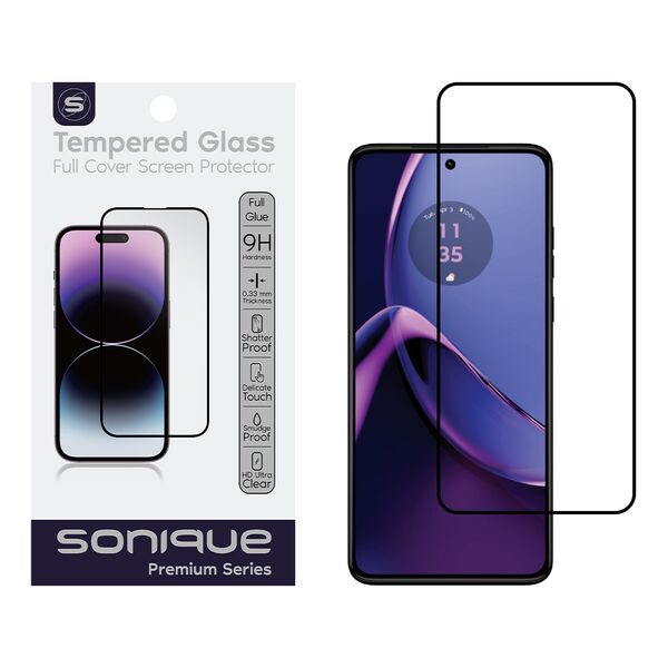 Hardy Glass Sonique Premium Series HD Full Cover 9H Motorola Moto G84 5G Μαύρο 5210312036214