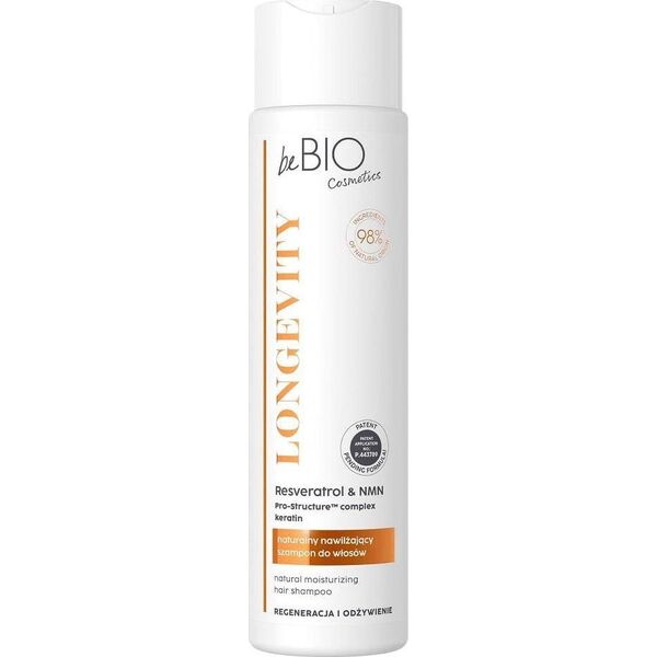 BeBio Longevity naturalny szampon do włosów Regeneracja i Odżywienie 300ml