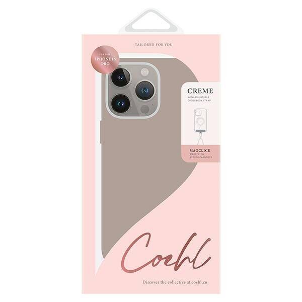 Case IPHONE 16 PRO UNIQ Coehl Creme Magnetic Charging Taupe gray 8886463690574