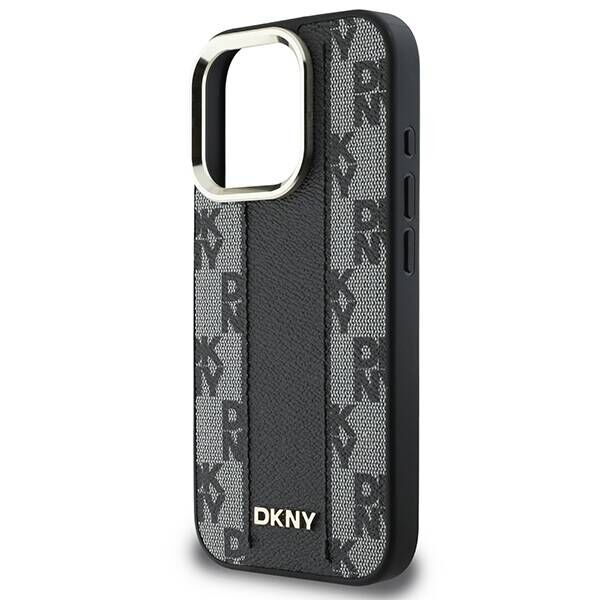 Original Case IPHONE 16 PRO DKNY Hardcase Checkered Pattern MagSafe (DKHMP16LPCPVSLK) black 3666339333164