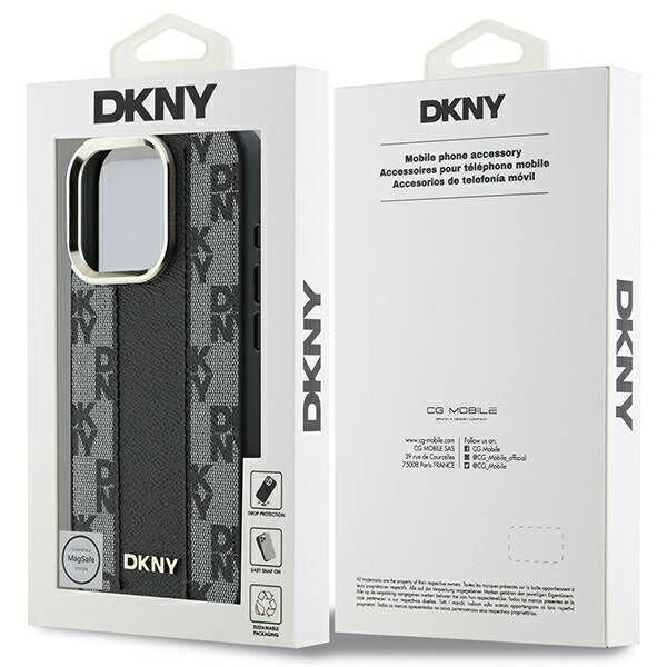 Original Case IPHONE 16 PRO MAX DKNY Hardcase Checkered Pattern MagSafe (DKHMP16XPCPVSLK) black 3666339333171