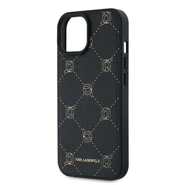 Original Case IPHONE 15 PLUS Karl Lagerfeld Karl Head MagSafe (KLHMP15MPGKHPHK) black 3666339252656