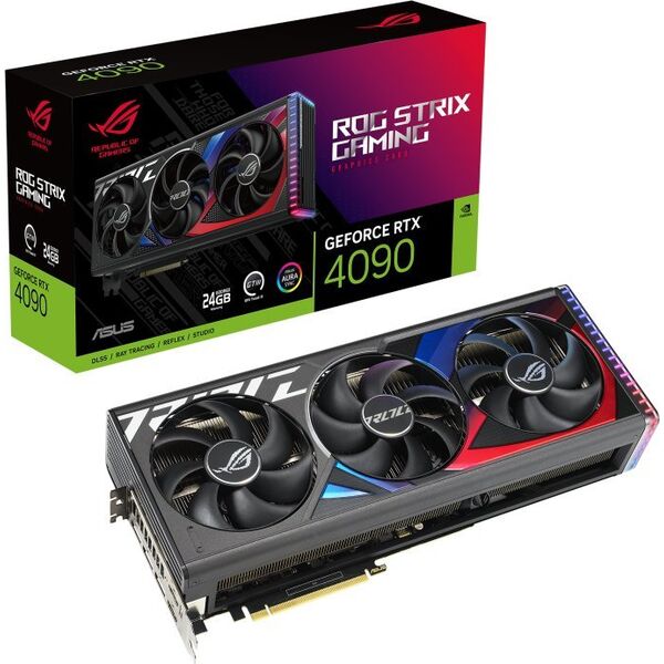 Graphical card Asus ROG Strix GeForce RTX 4090 24GB GDDR6X (ROG-STRIX-RTX4090-24G-GAMING)