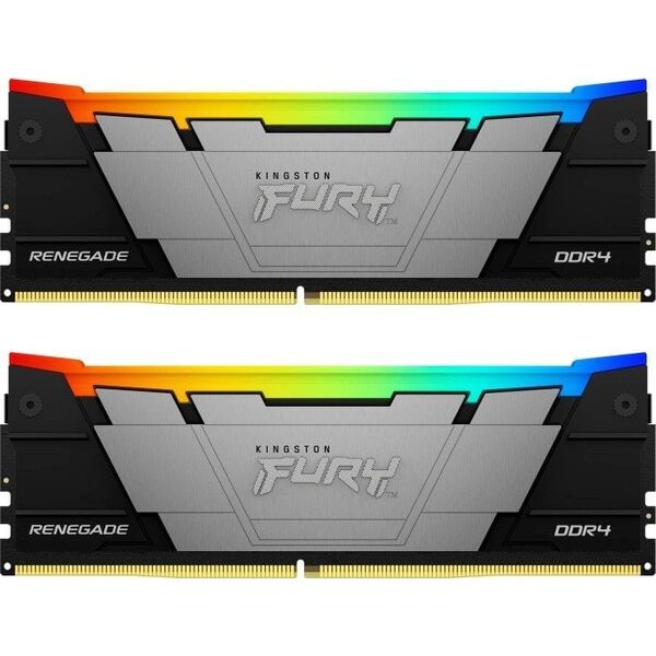 Memory Kingston Fury Renegade RGB, DDR4, 64 GB, 3600MHz, CL18 (KF436C18RB2AK2/64)