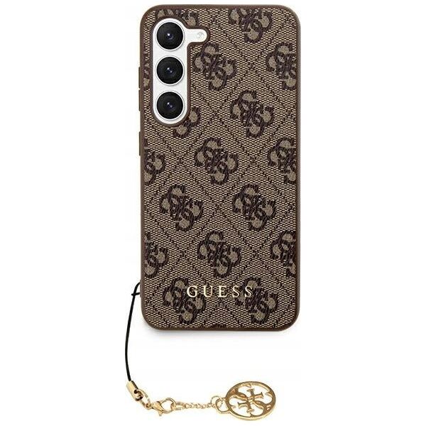 Guess Oryginalne Etui GUESS Hardcase GUHCS24SGF4GBR do Samsung S24 (4G Charm / brązowy)