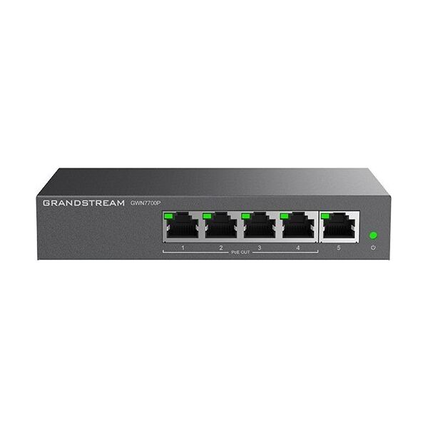 Switch GrandStream Switch Grandstream PoE GWN7700P (4x PoE do 1000| 1x do 1000Mpbs)