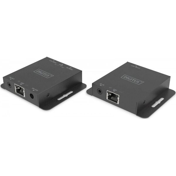 System przekazu sygnału AV Digitus Przedłużacz/Extender HDMI 4K 30Hz 70m po skrętce Cat.5e/6/7/8 HDCP 1.4 EDID IR PoC, zestaw