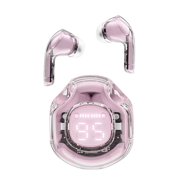 Acefast Bluetooth 5.3 Headset, Type-C, IPX4, AI Call Noise Reduction, Digital Display - Acefast (T8) - Lotus Pink 6974316282242 έως 12 άτοκες Δόσεις