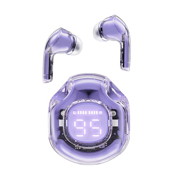 Acefast Bluetooth 5.3 Headset, Type-C, IPX4, AI Call Noise Reduction, Digital Display - Acefast (T8) - Purple 6974316282266 έως 12 άτοκες Δόσεις