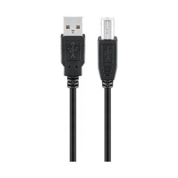 Kabel USB USB-A - USB-B 0.25 m Czarny (RB95129)