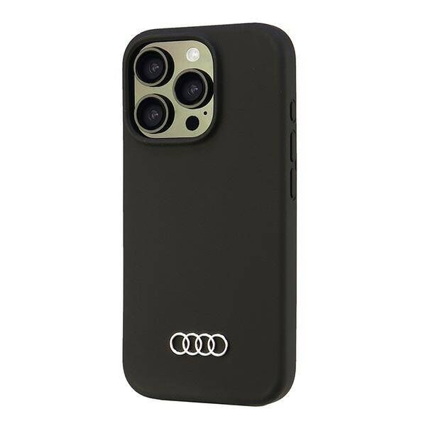 Original Case IPHONE 16 PRO Audi Silicone Case (AU-LSRIP16P-Q3/D1-BK) black 6955250227971