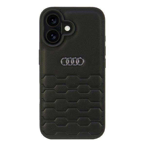 Original Case IPHONE 16 Audi Synthetic Leather (AU-TPUPCIP16-GT/D2-BK) black 6955250228411