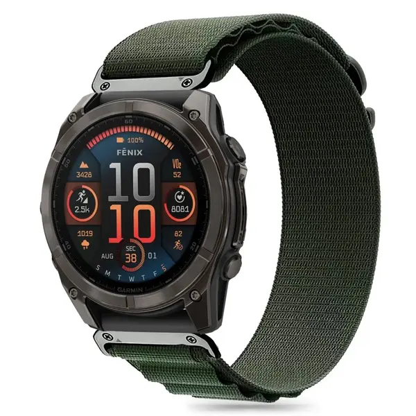 Tech-Protect Nylon Pro Garmin Fenix 5 / 6 / 6 Pro / 7 / 8 47mm / E Olive Green THP3291 5906302377169