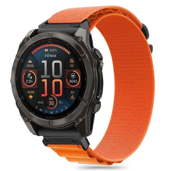 Tech-Protect Nylon Pro Garmin Fenix 5x / 5x Plus / 6x / 6x Pro / 7x / 8 51mm Orange THP3289 5906302376834