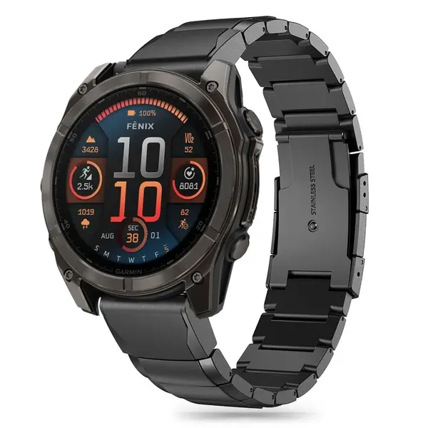 Tech-Protect Steelband Garmin Fenix 5x / 5x Plus / 6x / 6x Pro / 7x / 8 51mm Black THP3314 5906302376650