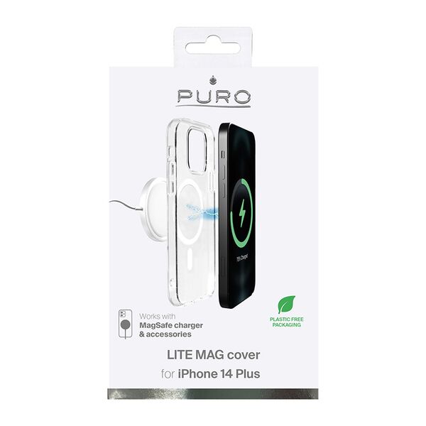 PURO LITEMAG MagSafe Apple iPhone 14 Plus / 15 Plus (clear) PUR584 8033830312489