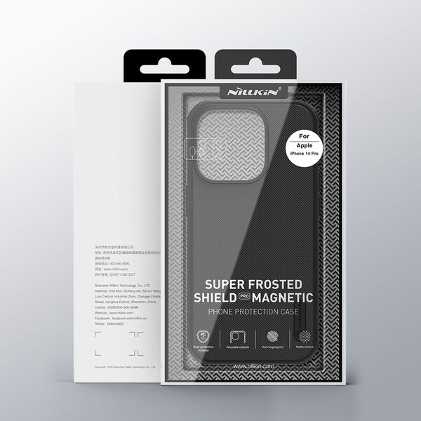 Nillkin Super Frosted Shield Pro Magnetic MagSafe Apple iPhone 14 Pro black NLK821 6902048248236