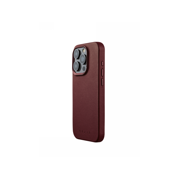 Mujjo Full Leather Case Apple iPhone 15 Pro MagSafe (burgundy) MUJ98 5060487085964