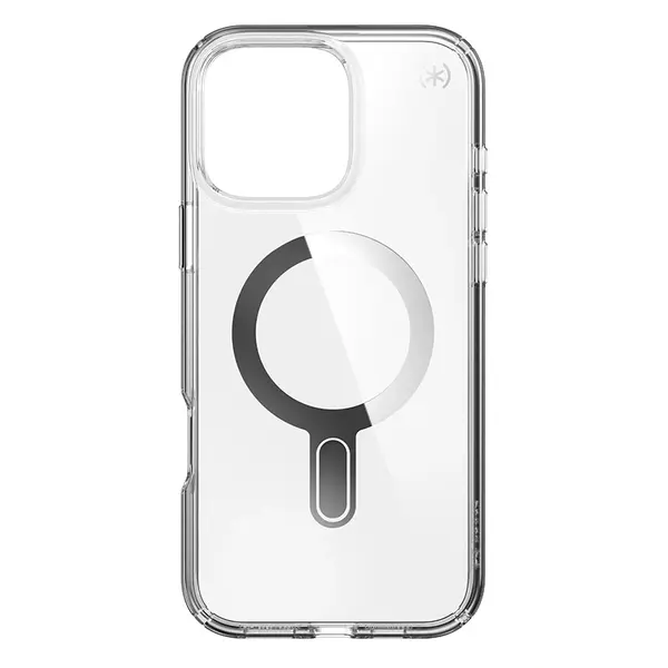 Case Speck Presidio Perfect-Clear ClickLock & MagSafe Apple iPhone 16 Pro Max (Clear / Chrome Finish / Serene Silver) SPK668 840168544561