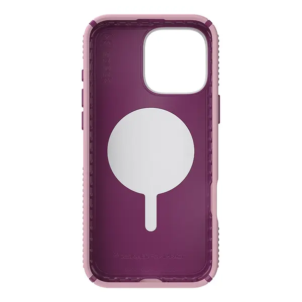 Case Speck Presidio2 Grip ClickLock & MagSafe Apple iPhone 16 Pro Max (Wednesday Pink / Boysenberry Purple / White) SPK678 840168541638