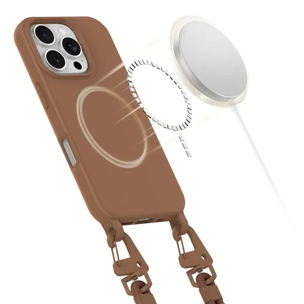 Tech-Protect Magnecklace MagSafe Apple iPhone 16 Pro Max Chocolate Brown THP3334 5906302370283