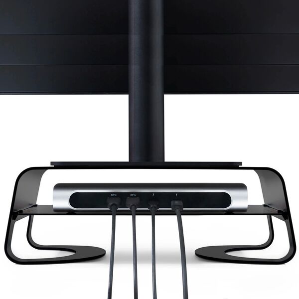 Twelve South Curve Riser Desktop stand for Apple iMac and Displays (black) TSH038BLK 811370022475