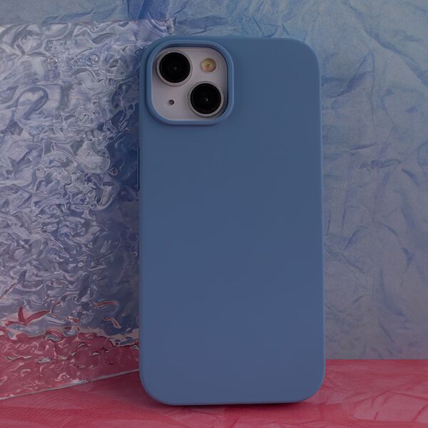 Solid Silicon case for iPhone 16 Plus 6,7&quot; light blue 5907457797116