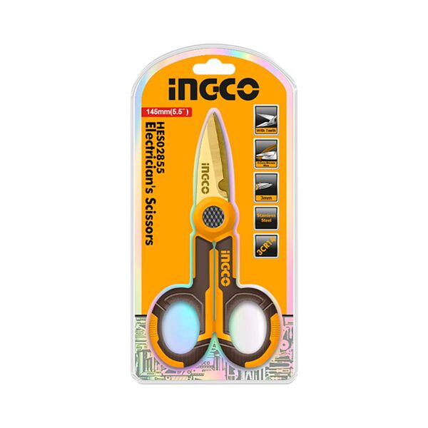 Ingco Ψαλίδι Ηλεκτρολόγου 145mm Hes02855 6925582149081 έως 12 Άτοκες Δόσεις