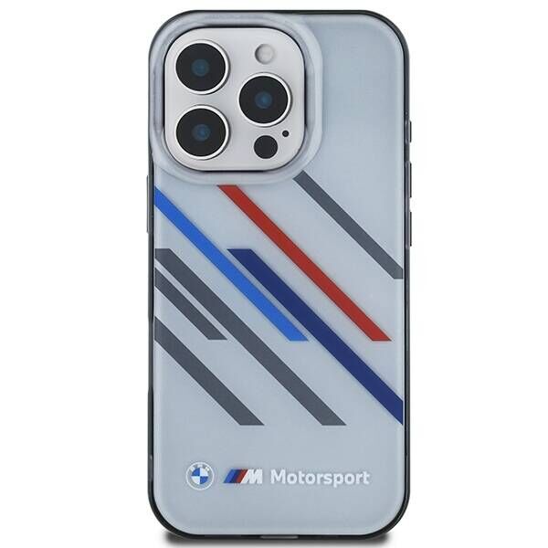 Original Case IPHONE 16 PRO BMW Hardcase Motosport IML Random Stripes (BMHCP16L23HTRAG) gray 3666339325381